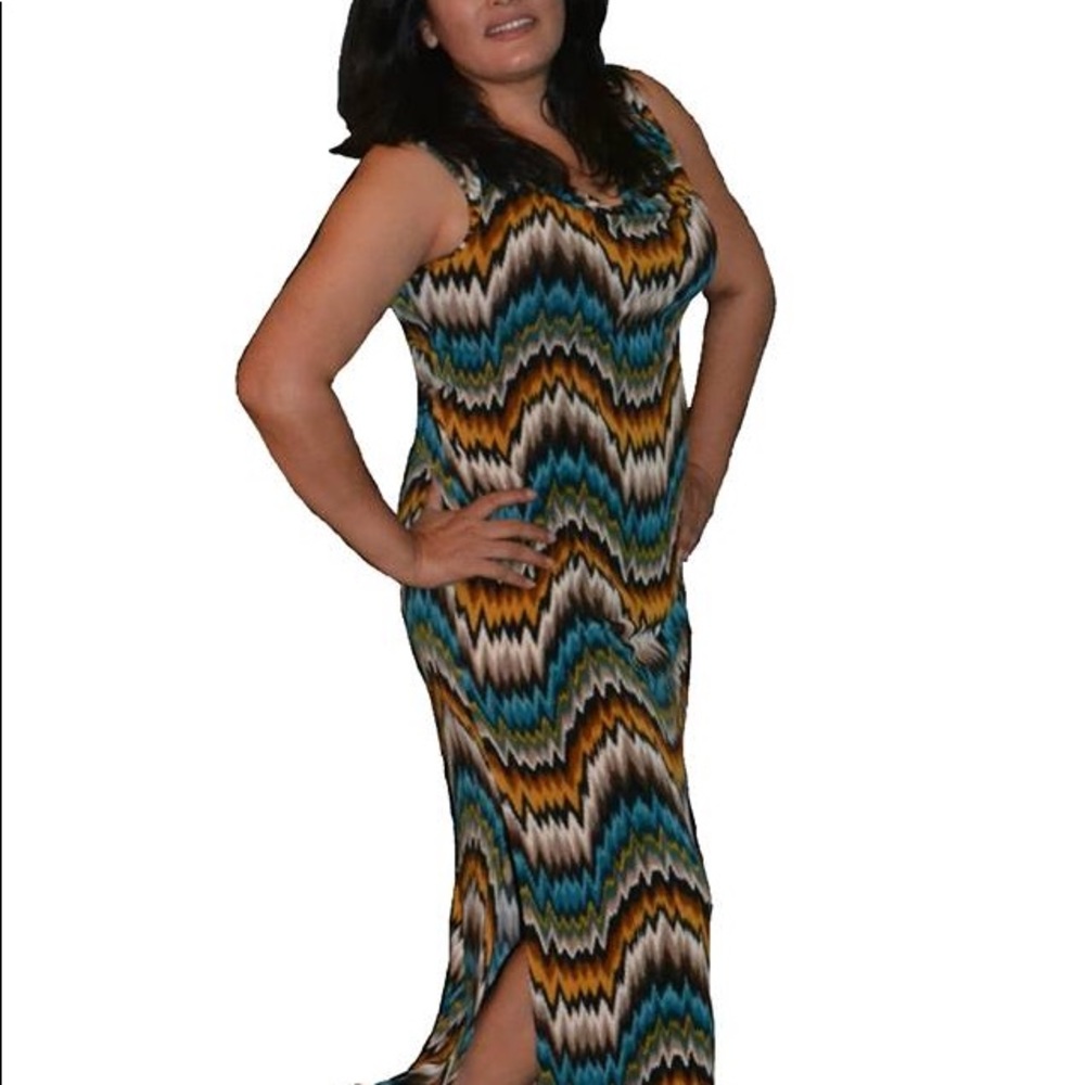Macy’s Aztec Maxi dress Large